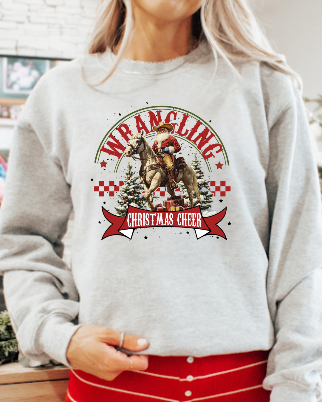 Wrangling Christmas Cheer Crewneck