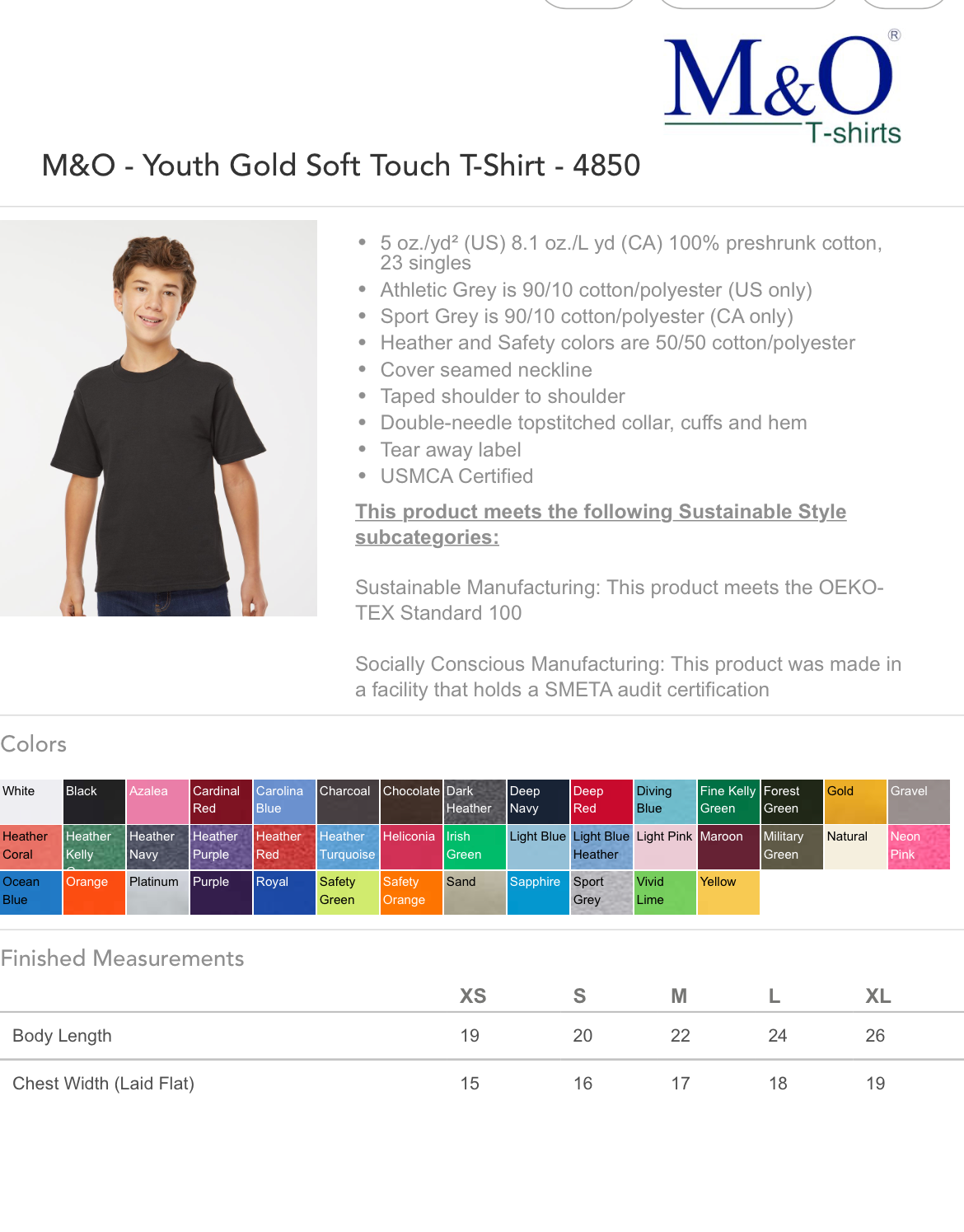RRAA Junior t shirt