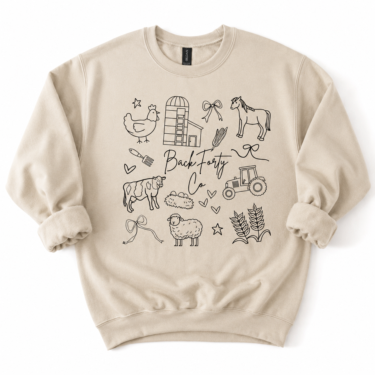 Back Forty Doodle Crew neck