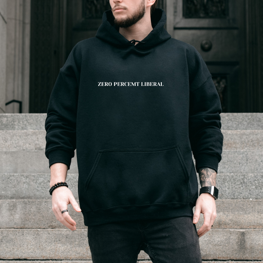 Zero percent liberal hoodie